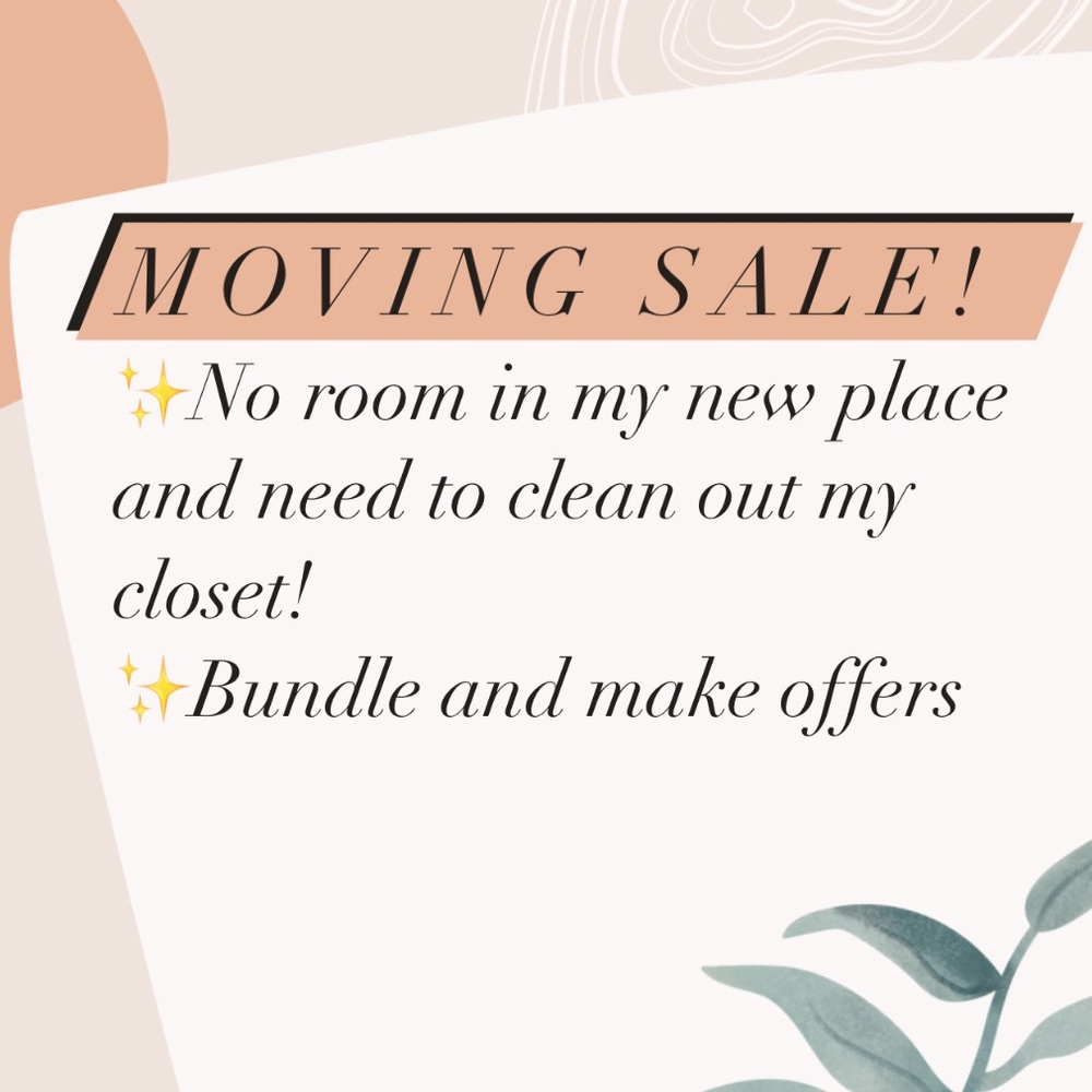 🤍✨ MOVING SALE ✨🤍